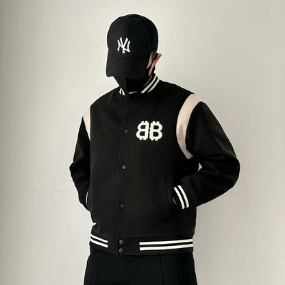 men thicken quilted baseball jacket women streetwear fashion hip hop loose casual padded cotton parkas coat unisex outerwear relaxed fit trousers