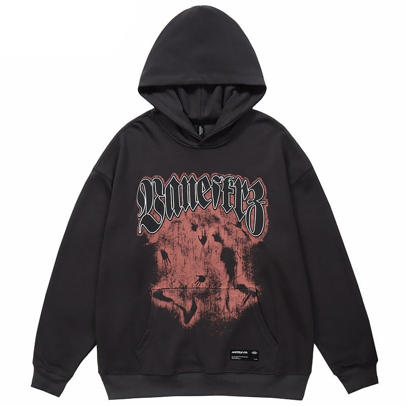 "Black Market" Unisex Men Women Streetwear Graphic Hoodie Daulet Apparel