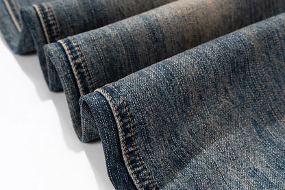 boot cut distressed micro rugged mud dyed jeans unisex straight y2k pantalones hombre casual washed denim pants oversized unique jeans style 1736