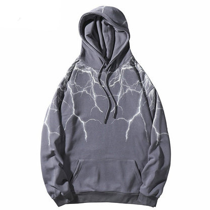 "Lighting Effect" Unisex Men Women Streetwear Graphic Hoodie Daulet Apparel