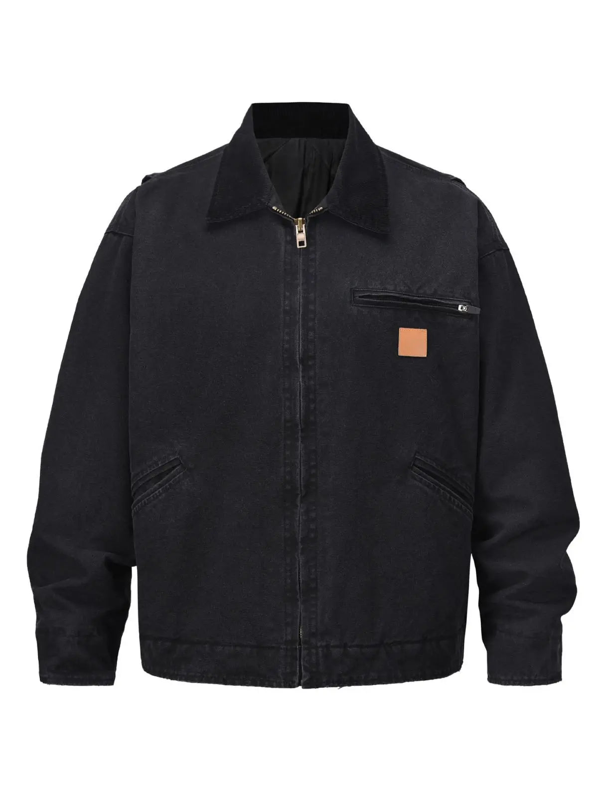 casual loose cargo jacket mens lapel spliced long sleeve retro autumn winter outerwear men utility cargo pants
