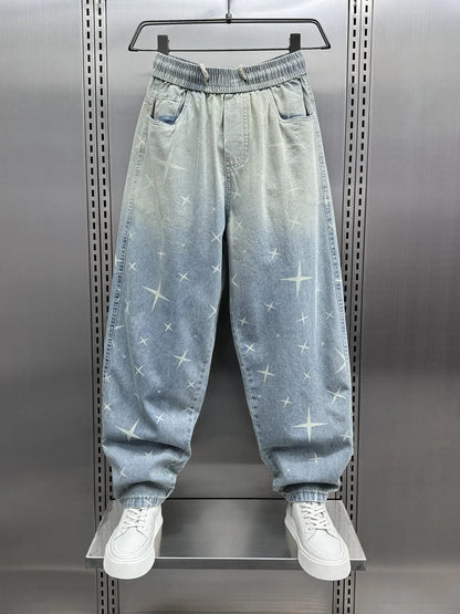 y2k Men Baggy Pants Drawstring Hip Hop  Baggy Harem Japanese korean Streetwear Harajuku Casual Hip Hop Jeans Men Trousers Street King Limited