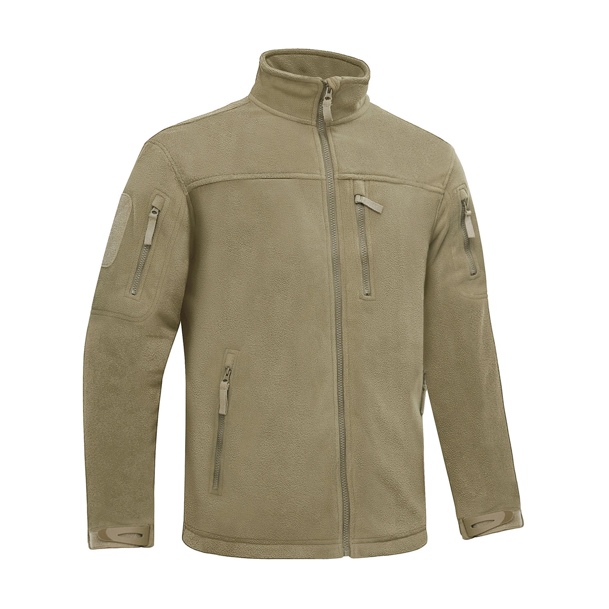 winter fleece jacket mens zipper pockets work jacket thermal warm full zip fishing hiking coats outwear man windbreaker unique default style 4414