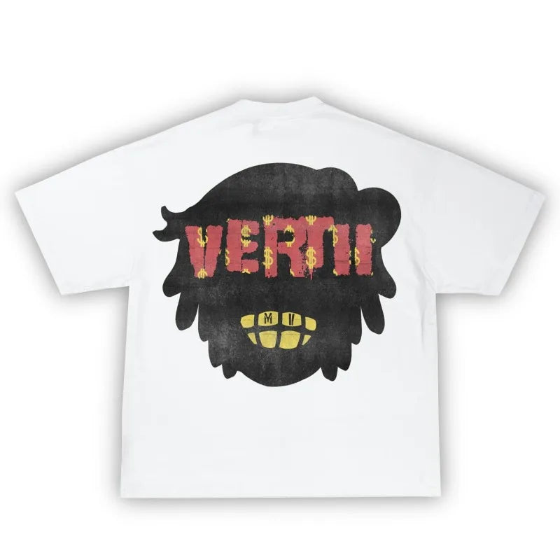 Y2k Harajuku Hip Hop Cartoon Avatar Pattern Printed Oversized T-Shirt Mens and Womens Retro Street Casual Short Sleeved Tops Street King Limited