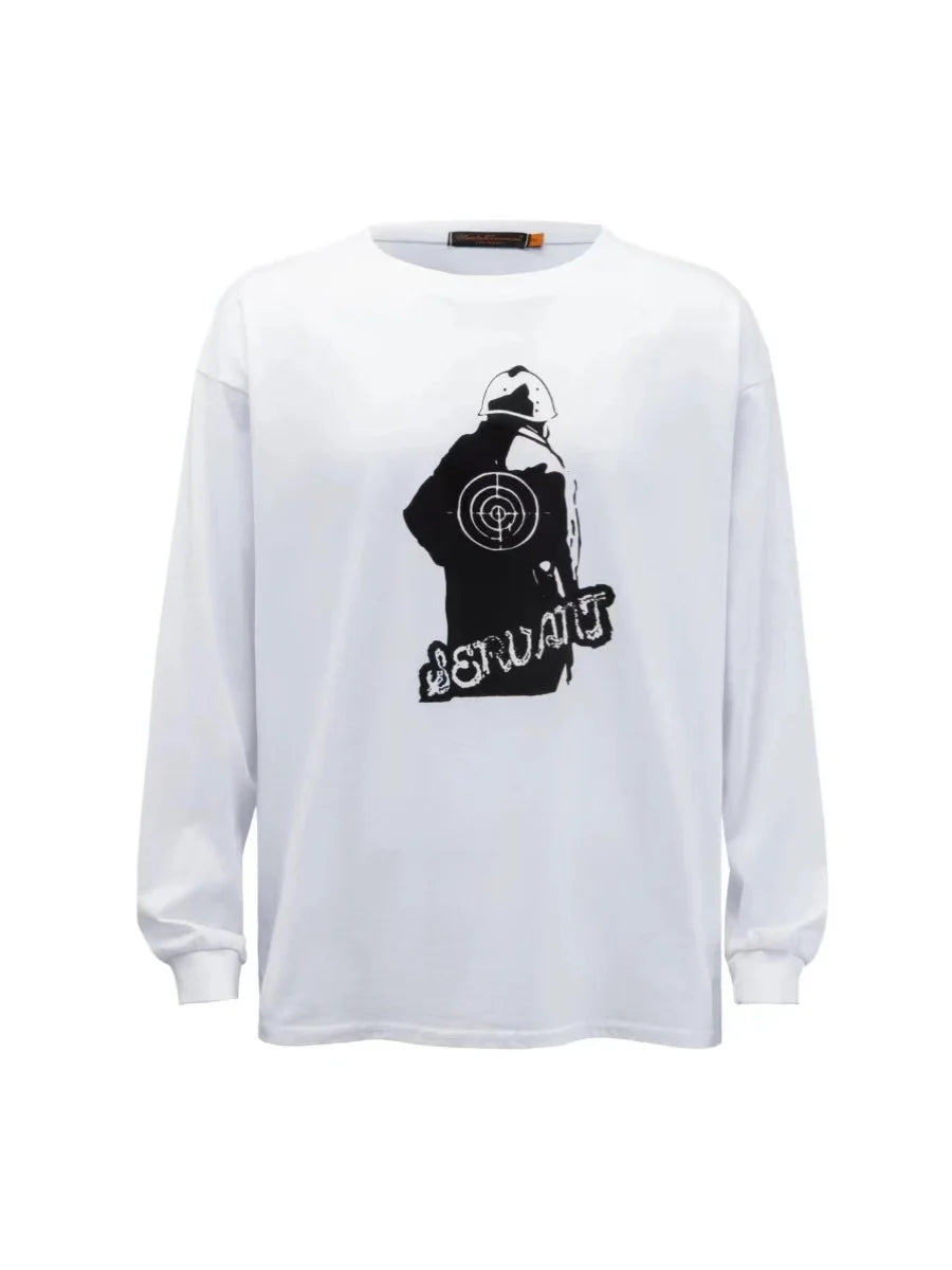 High New Novelty Men Undercover Target T Shirts kanye T-Shirt Hip Hop Skateboard Street Full Cotton T-Shirts Tee Top Top #U9 Street King Limited
