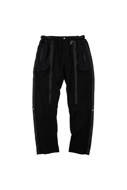 undermycar functional strap high street pure cotton pants unique default style 1905