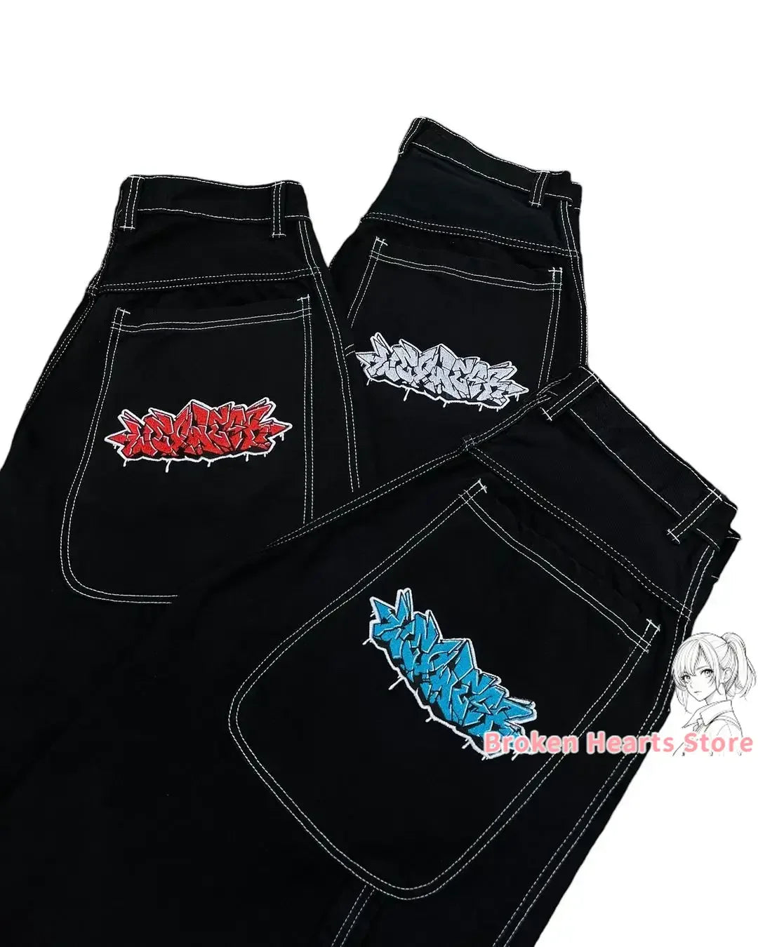 Wexwear Embroidery Shorts Skateboarding New Y2k Jeans Denim Baggy Harajuku Gym Basketball Shorts Men Letter Graphic Streetwear Street King Limited