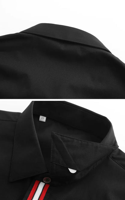 New 2021 Luxury Men Classic Embroidered bee stripe Ribbon Fashion Cotton Casual Shirts Shirt High Quality Short Sleeves A65 Street King Limited