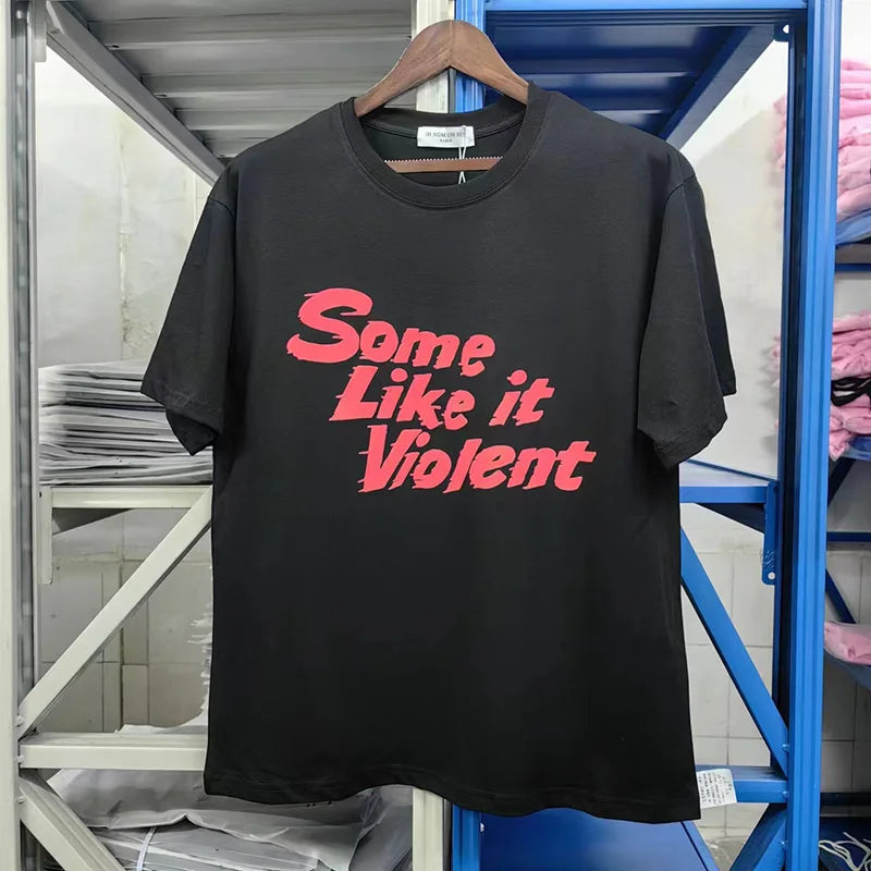Black White IH NOM UH NIT Short Sleeve Tops Tee Men Woman Best Quality Simplicity Cotton Loose Versatile T Shirts Street King Limited