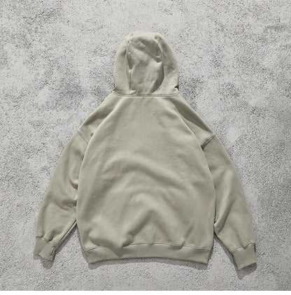 Streetwear Solid Color Ninja Zipper Hoodies Men's Fleece Turtleneck Cardigan Outdoor Oversized Hoody Plus Velvet Charge Coat Street King Limited