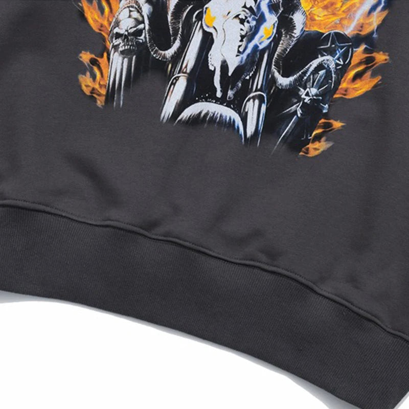 Rainbowtouches Hooded Unisex Sweatshirts Men Hip Hop Stylish Vintage Clothes Graphic Printing Essentials Comfortable Fashionable Street King Limited