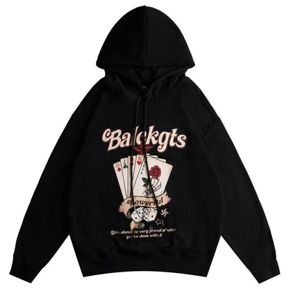 "Black Jack" Unisex Men Women Streetwear Graphic Hoodie Daulet Apparel