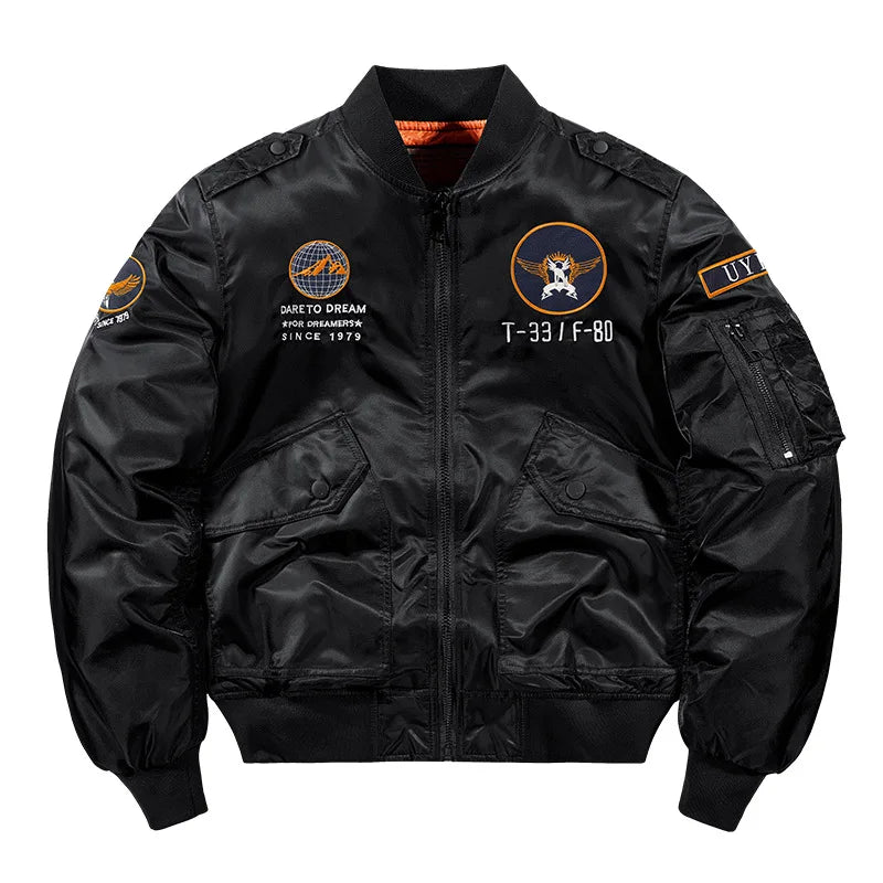 2023 hot bomber jacket mens air force ma 1 military baseball jacket plus size coat thick cargo jacket men clothing unique cargo style 5534