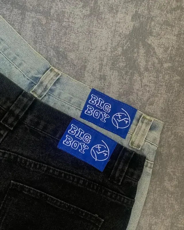 Polar Big Boy Baggy Jeans Y2K Golf Trap Wang Jeans for Mens Womens Streetwear Embroidery Pants Denim Simple Cargo Trousers Street King Limited