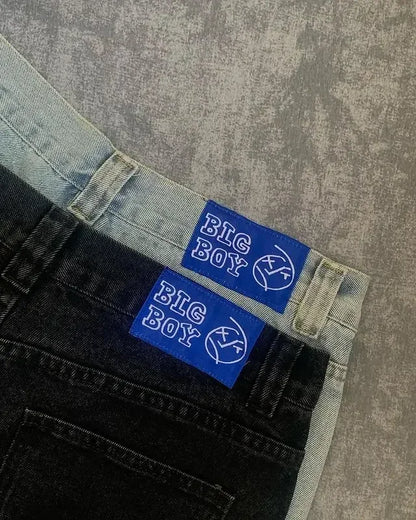 Polar Big Boy Baggy Jeans Y2K Golf Trap Wang Jeans for Mens Womens Streetwear Embroidery Pants Denim Simple Cargo Trousers Street King Limited
