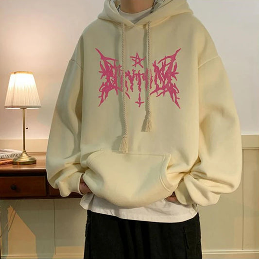 American Goth Printed Men's Pullover Hoodies Hip Hop Fashion Oversized Sweatshirts Casual Fleece Y2K Vintage Streetwear Hoodie Street King Limited