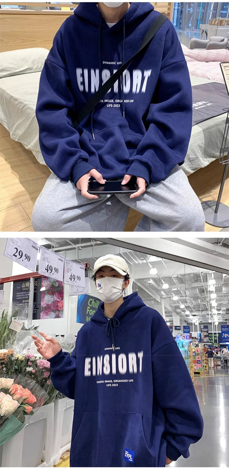 Spring Retro Letter Printed Hoodies Hombre 2024 New Personality Loose Streetwear Pullover Sweatshirts Y2K Fleece Hoodie Clothes Street King Limited
