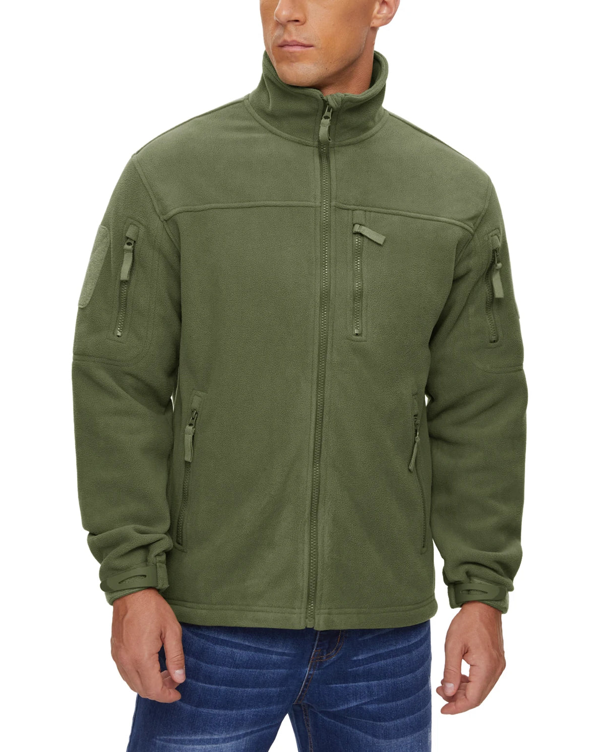 winter fleece jacket mens zipper pockets work jacket thermal warm full zip fishing hiking coats outwear man windbreaker minimalist street pants