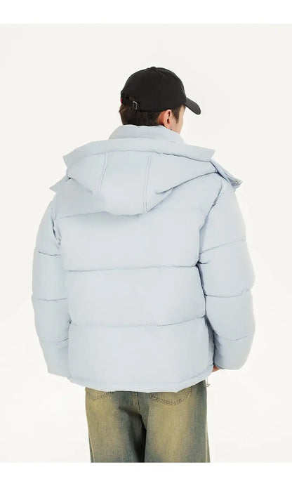 men women winter fashion loose casual cotton padded hooded parkas jacket campus boy gril thicken warm snow coat outerwear unique default style 1073