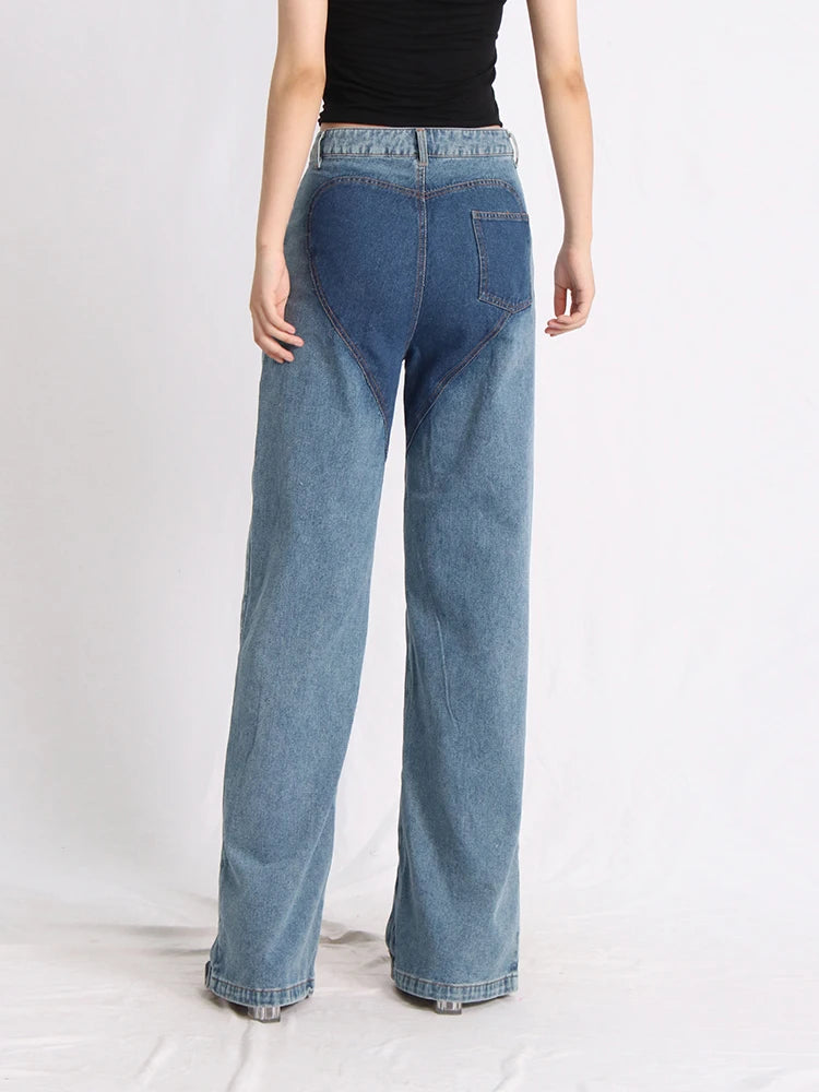 womens hollow jeans spring trend personality high waist zipper casual wide leg pants fashion casual clothing y2k pants jeans unique jeans style 65