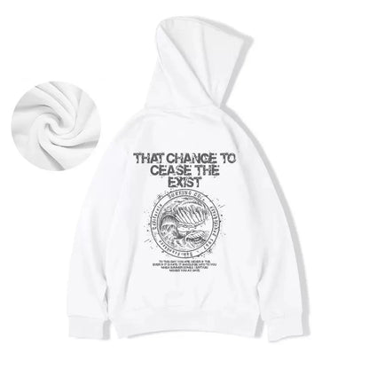 Wave Graphics Letter Print Loose Casual Fleece Hoodies For Men Autumn Retro High Street Oversized Hooded Sweatshirts Y2K Clothes Street King Limited