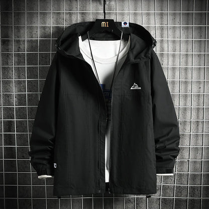 men clothing jacket for men new hooded coat for men jackets zip coats casual fishing couple top spring and autumn relaxed fit trousers