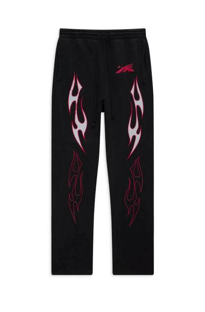new arrival hs studios airbrushed skull print high street cotton winter pants sport casual pants urban fashion pants