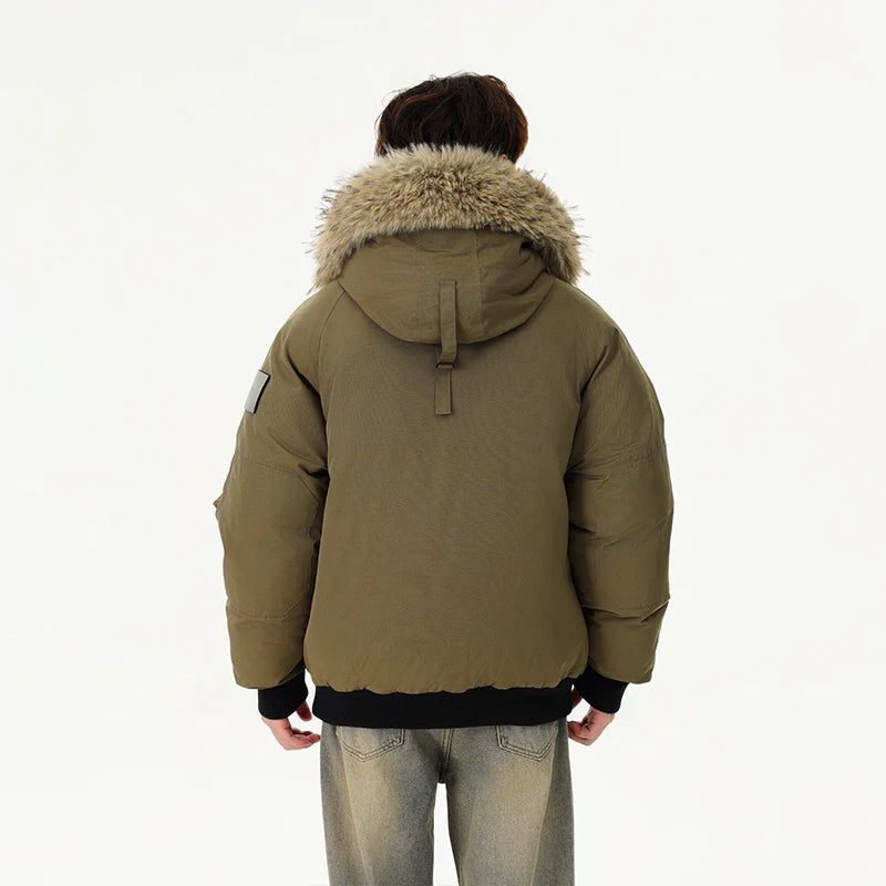 men winter streetwear loose casual fashion cotton padded hooded parkas bomber jacket women oversize thicken coat outerwear urban fashion pants