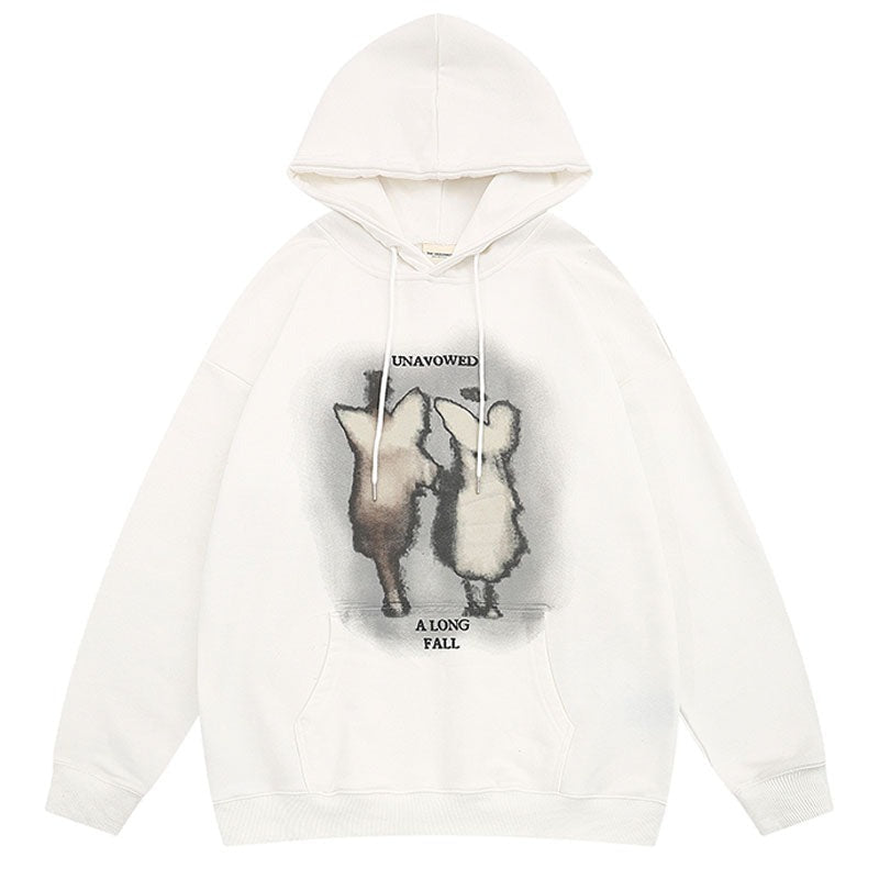 "Caught In Action" Unisex Men Women Streetwear Graphic Hoodie Daulet Apparel