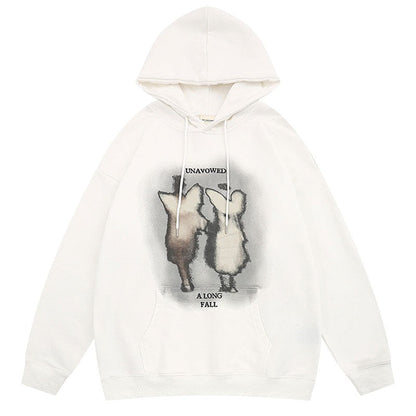 "Caught In Action" Unisex Men Women Streetwear Graphic Hoodie Daulet Apparel