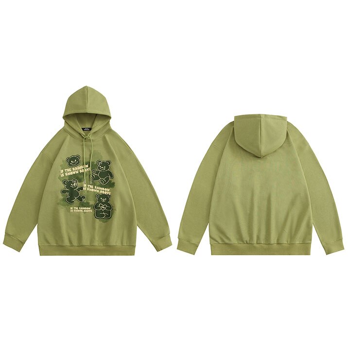 "Chase The Rainbow" Unisex Men Women Streetwear Graphic Hoodie Daulet Apparel
