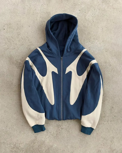 Harajuku Autumn and winter high quality men fashionable warm hoodie Y2k high street couple loose sweatshirt zipper hoodie Street King Limited