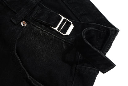 high street multi pocket washed black cargo pants for men wide leg baggy casual jeans oversized baggy denim trousers 2 unique cargo style 1123