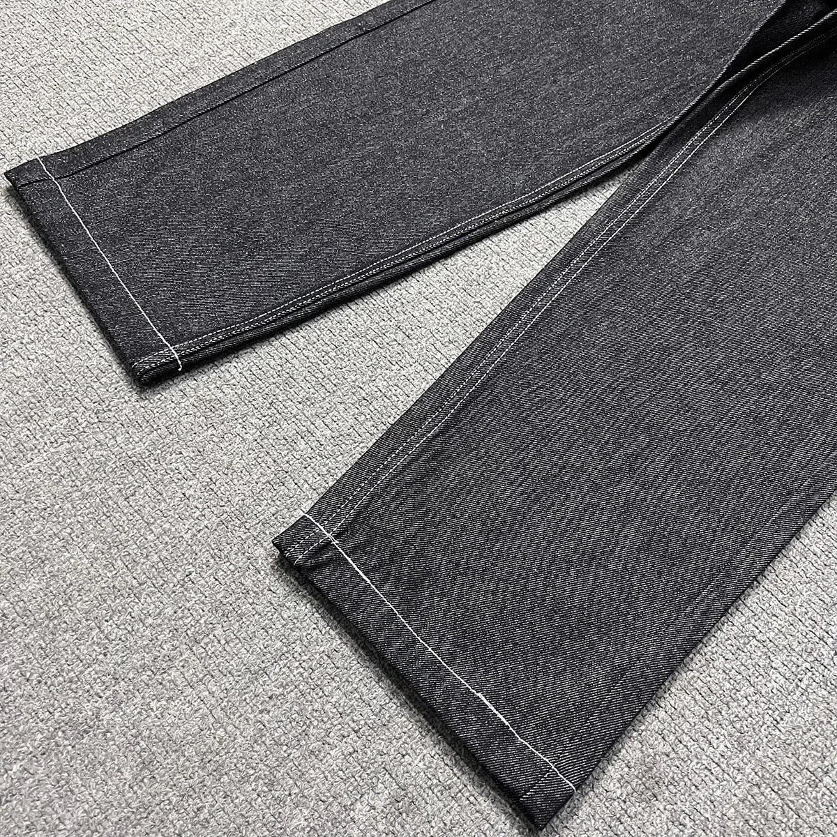 Streetwear Black Logo Print Black Baggy Jeans for Men and Women Straight Casual Loose Denim Trousers Oversized Cargo Pants Street King Limited