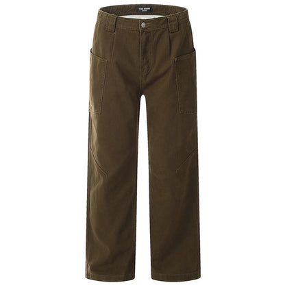 american style cargo jeans mens black loose straight denim pants casual baggy jeans trousers unique cargo style 2731