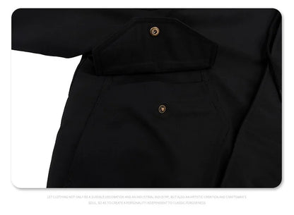 2024AW new cotton dress solid color hooded multi-pocket jacket Street King Limited