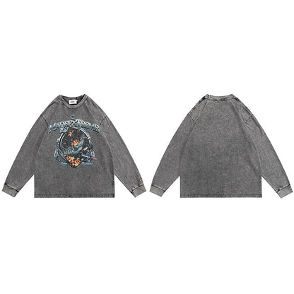 "Warship" Unisex Men Women Streetwear Graphic Sweatshirt Daulet Apparel