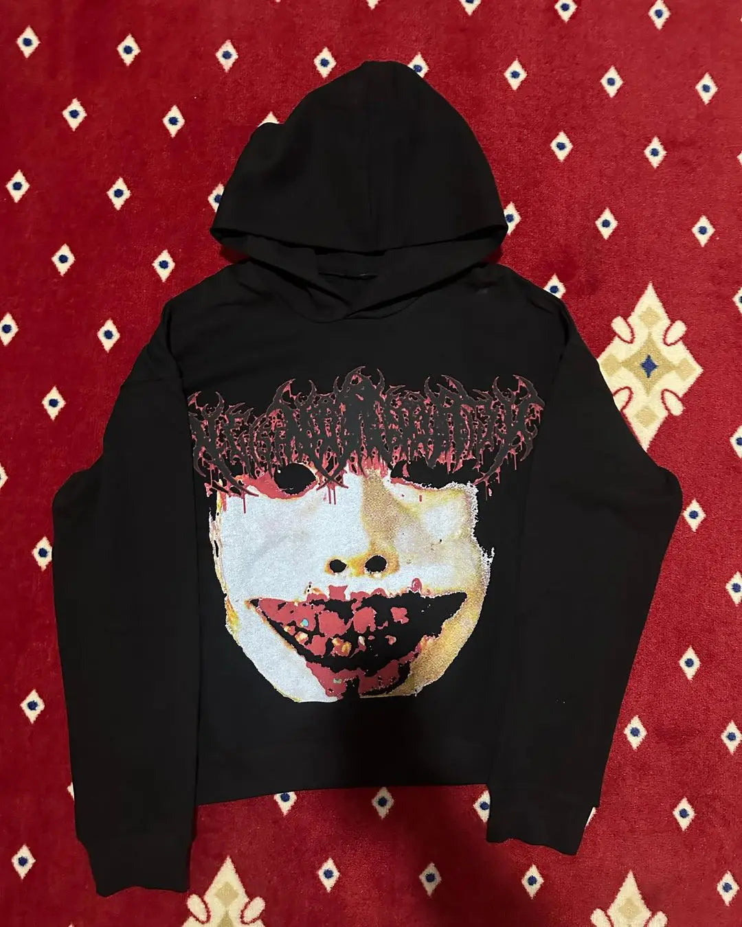 Harajuku Vintage Hoodie Oversized Goth Streetwear Tops Grunge Hoodies Women Couples 2024 Sweatshirt Gothic Y2k Clothes Street King Limited