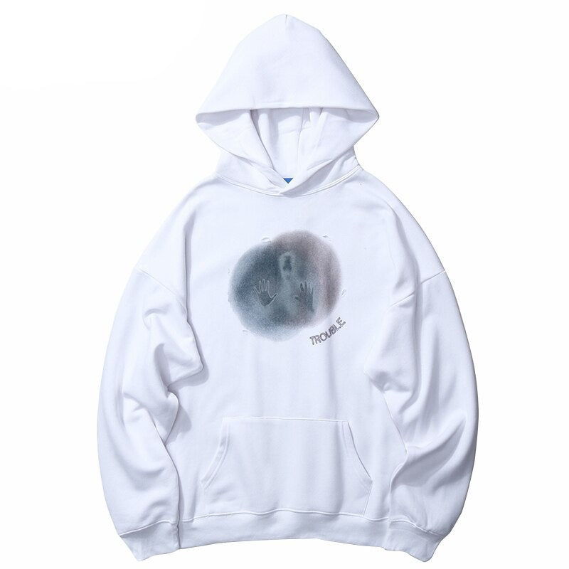 "Caught In The Mist" Unisex Men Women Streetwear Graphic Hoodie Daulet Apparel