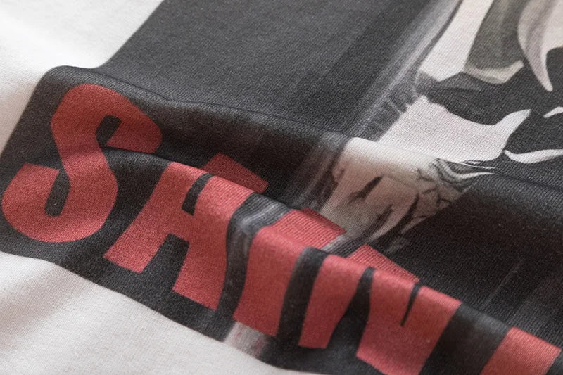 New SAINT T Shirt Letter Printing Summer Good Quality Men Woman Loose Casual Versatile Lovers Vintage Tops Tee Street King Limited