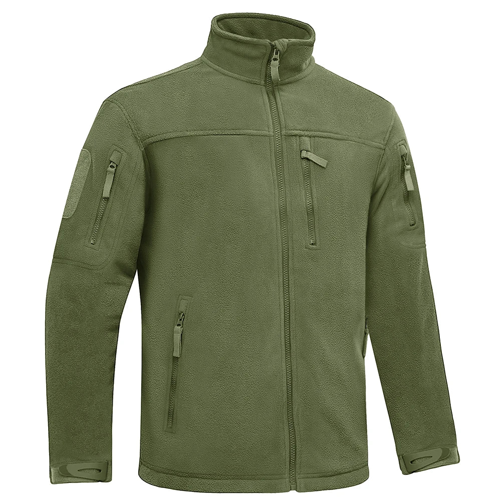 winter fleece jacket mens zipper pockets work jacket thermal warm full zip fishing hiking coats outwear man windbreaker clean everyday pants