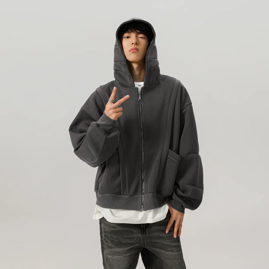 450g Hoody Sweatshirt Men Women Streetwear Fashion Loose Casual Short Hood Sweatshirt Jacket Boys Gilrs Hoodie Hooded Coat Street King Limited