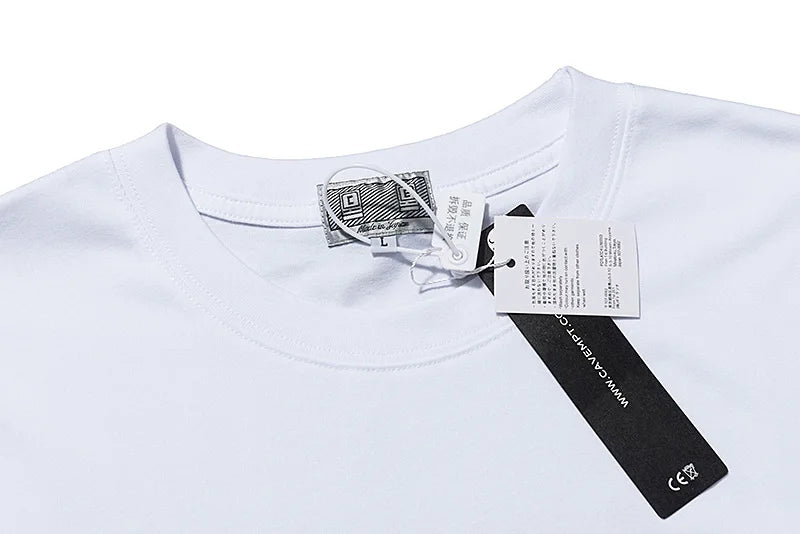 High Quality CAVEMPT Tops Tee Phantom Letter Printing Classic All-match Men Woman Loose O-Neck Summer C.E T Shirt Street King Limited