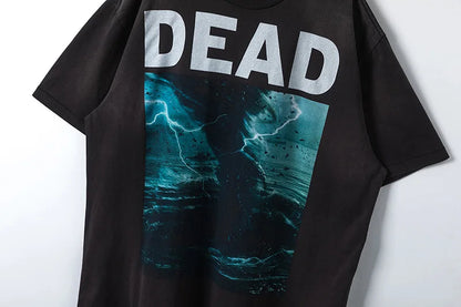 SAINT Short Sleeve Top Tees Men Woman Best Quality Space Exploration Cartoon Photo O-Neck Versatile T Shirt Street King Limited