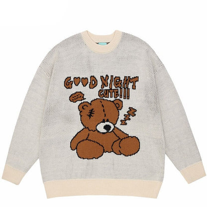 "Good Night" Unisex Men Women Streetwear Graphic Sweater Daulet Apparel