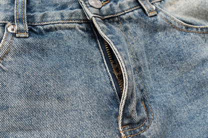 Streetwear Y2k Pantalones Hombre Washed Baggy Flare Jeans Unisex Straight Frayed Casual Denim Trousers Oversized Cargo Pants Street King Limited