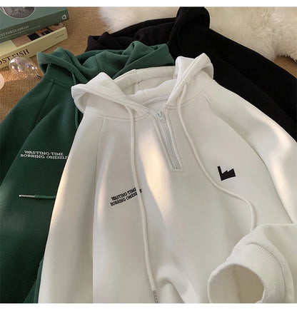 Men's Hoodies Trendy Brand Printing Fashion Drawstring Hooded Harajuku Unisex Street Sweatshirts Autumn Winter New Male Clothing Street King Limited