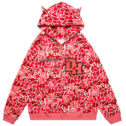 "Born Wit Horns" Unisex Men Women Streetwear Graphic Hoodie Daulet Apparel