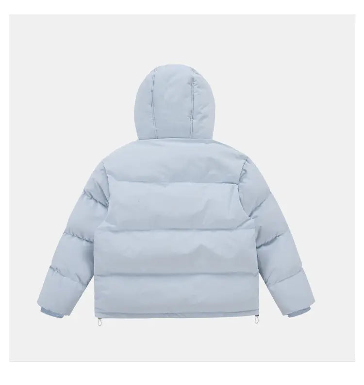 men women winter fashion loose casual cotton padded hooded parkas jacket campus boy gril thicken warm snow coat outerwear unique default style 1104