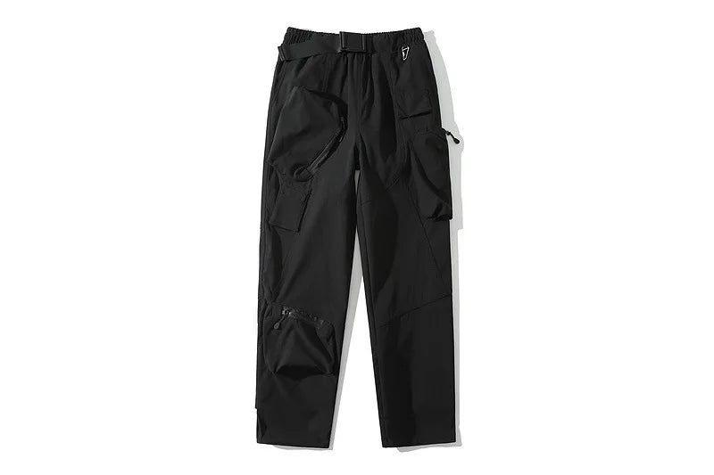 high new luxury men 2023 under my car zip up comfortable nylon workwear parkour tactical function casual pants sports cargo 484 unique cargo style 1044